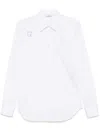 Alexander Mcqueen Men White Poplin Shirt, M Luxury Shirts For Men Darveys In White