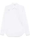 Alexander Mcqueen Men White Poplin Shirt, M Luxury Shirts For Men Darveys In White
