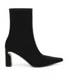 Alexander Mcqueen T-bar Heeled Ankle Boots 80 In Black