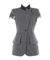 Alexander Mcqueen T-bar Lace Detailed Jacket