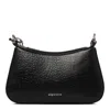 Alexander Mcqueen T-bar Leather Mini Bag In Black