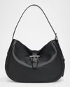 Alexander Mcqueen Mcqueen T-bar Leather Shoulder Bag In Black