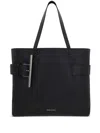 Alexander Mcqueen Mcqueen Black T-bar Sling Bag In Black