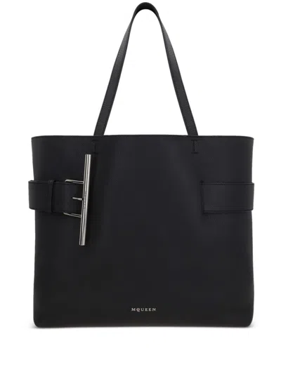 ALEXANDER MCQUEEN ALEXANDER MCQUEEN T-BAR LEATHER TOTE BAG