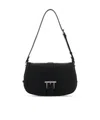 Alexander Mcqueen Large Leather Satchel Shoulder Bag In Black