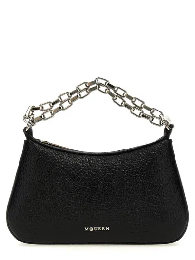 Alexander Mcqueen ' T-bar Mini' Handbag In Black