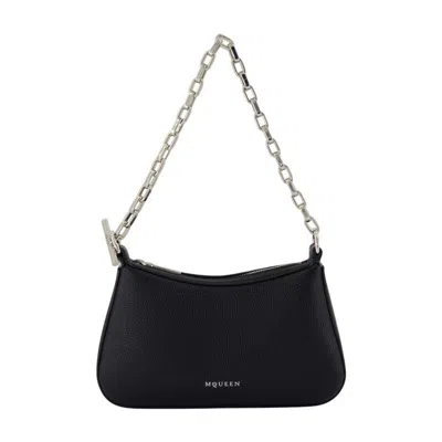 Alexander Mcqueen T Bar Mini Handbag In Black