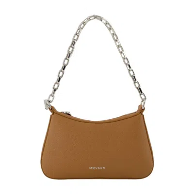 Alexander Mcqueen T Bar Mini Handbag In Brown
