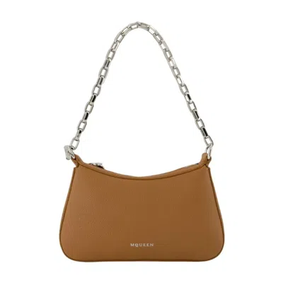 Alexander Mcqueen T Bar Mini Handbag In Brown