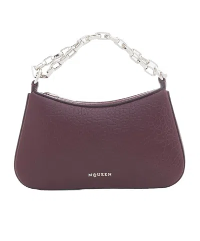 Alexander Mcqueen T-bar Mini Handbag In Brown