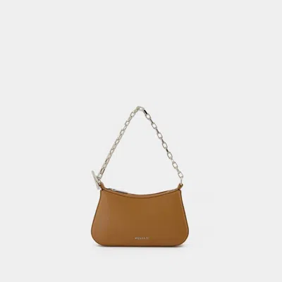 Alexander Mcqueen T-bar Mini Purse In Brown