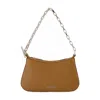 Alexander Mcqueen T Bar Mini Handbag In Brown