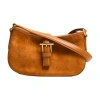 Alexander Mcqueen T-bar Mini Shoulder Bag In Brown