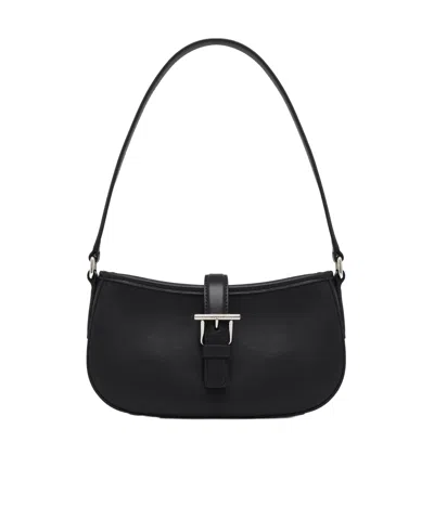 Alexander Mcqueen Women's Mini T-bar Shoulder Bag In Black