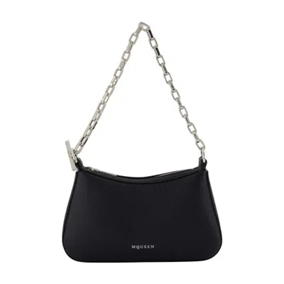 Alexander Mcqueen T Bar Mini Shoulder Bag In Black