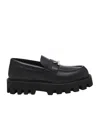 Alexander Mcqueen T-bar Parachute Loafers In Black