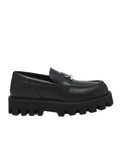 Alexander Mcqueen T-bar Parachute Loafers In Black