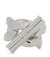 Alexander Mcqueen T-bar Ring In Neutral