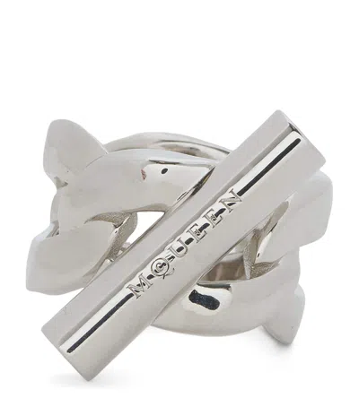 ALEXANDER MCQUEEN T-BAR RING