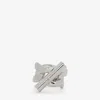 Alexander Mcqueen T-bar Ring In Palladium