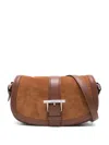 Alexander Mcqueen T-bar Crossbody Bag In Brown
