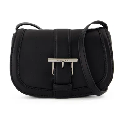 Alexander Mcqueen T-bar Satchel Mini Purse In Black