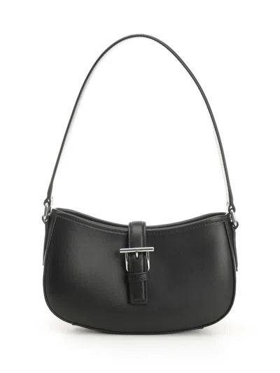 Alexander Mcqueen T-bar Shoulder Mini Leather Bag Shoulder Bags Black