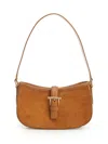 Alexander Mcqueen T-bar Shoulder Mini Suede Bag Shoulder Bags Beige
