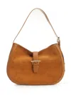 Alexander Mcqueen T-bar Shoulder Suede Bag Shoulder Bags Beige