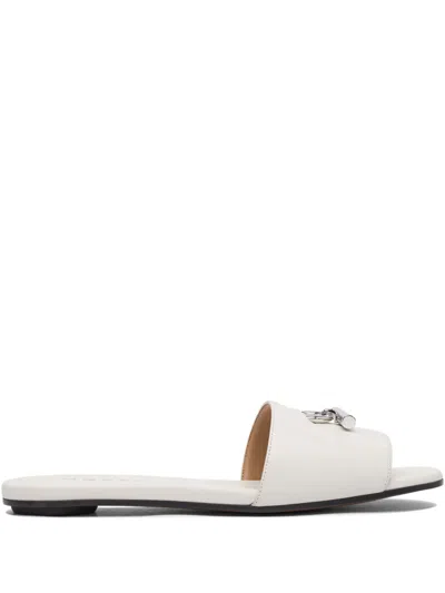 ALEXANDER MCQUEEN T-BAR SLIDE SANDALS