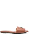 Alexander Mcqueen Arc Flat Slide Sandal In Brown