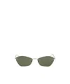 Alexander Mcqueen T-bar Slim Sunglasses In Green