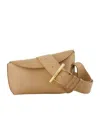 Alexander Mcqueen T-bar Sling Crossbody Bag In Nude