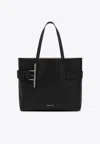 Alexander Mcqueen Alexander Mc Queen T Bar Leather Tote Bag In Black