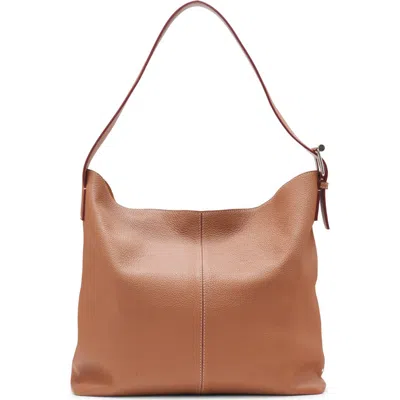 Alexander Mcqueen Mcqueen T-bar Sling Hobo Bag In 2116 Pecan/silver