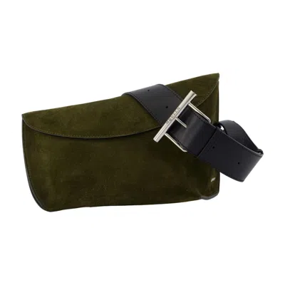 Alexander Mcqueen T-bar Sling Large Crossbody In Green
