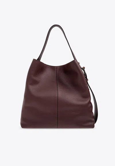 Alexander Mcqueen T-bar Sling Leather Shoulder Bag In Red