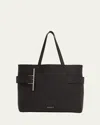 Alexander Mcqueen Alexander Mc Queen T Bar Leather Tote Bag In Black