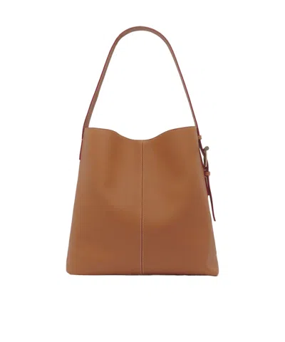 Alexander Mcqueen Mcqueen T-bar Sling Shoulder Bag In Pecan