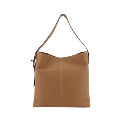 Alexander Mcqueen T-bar Sling Shoulder Bag In Pecan/silver