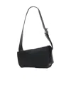 Alexander Mcqueen T-bar Sling Pebbled-leather Shoulder Bag In Black