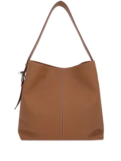 Alexander Mcqueen T-bar Sling Shoulder Bag In Brown