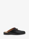Alexander Mcqueen T-bar Slip On Mule In Black