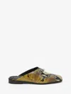 Alexander Mcqueen Leather Snake Print T-bar Mules In Multi