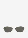 Alexander Mcqueen T-bar Sunglasses In Gold
