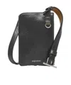Alexander Mcqueen T-bar Suspender Mobile Phone Bag In Black