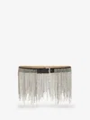 Alexander Mcqueen Crystal-embellished Leather Belt