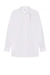 Alexander Mcqueen T Chain Collar Shirt In White