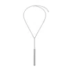 Alexander Mcqueen T-chain Necklace In Gray