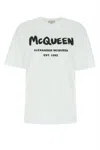 Alexander Mcqueen White Cotton Tops & T-shirt In 0909
